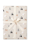 Throw Blanket in Fluffy Cat 1.0 shown in its packaging tied with a linen bow