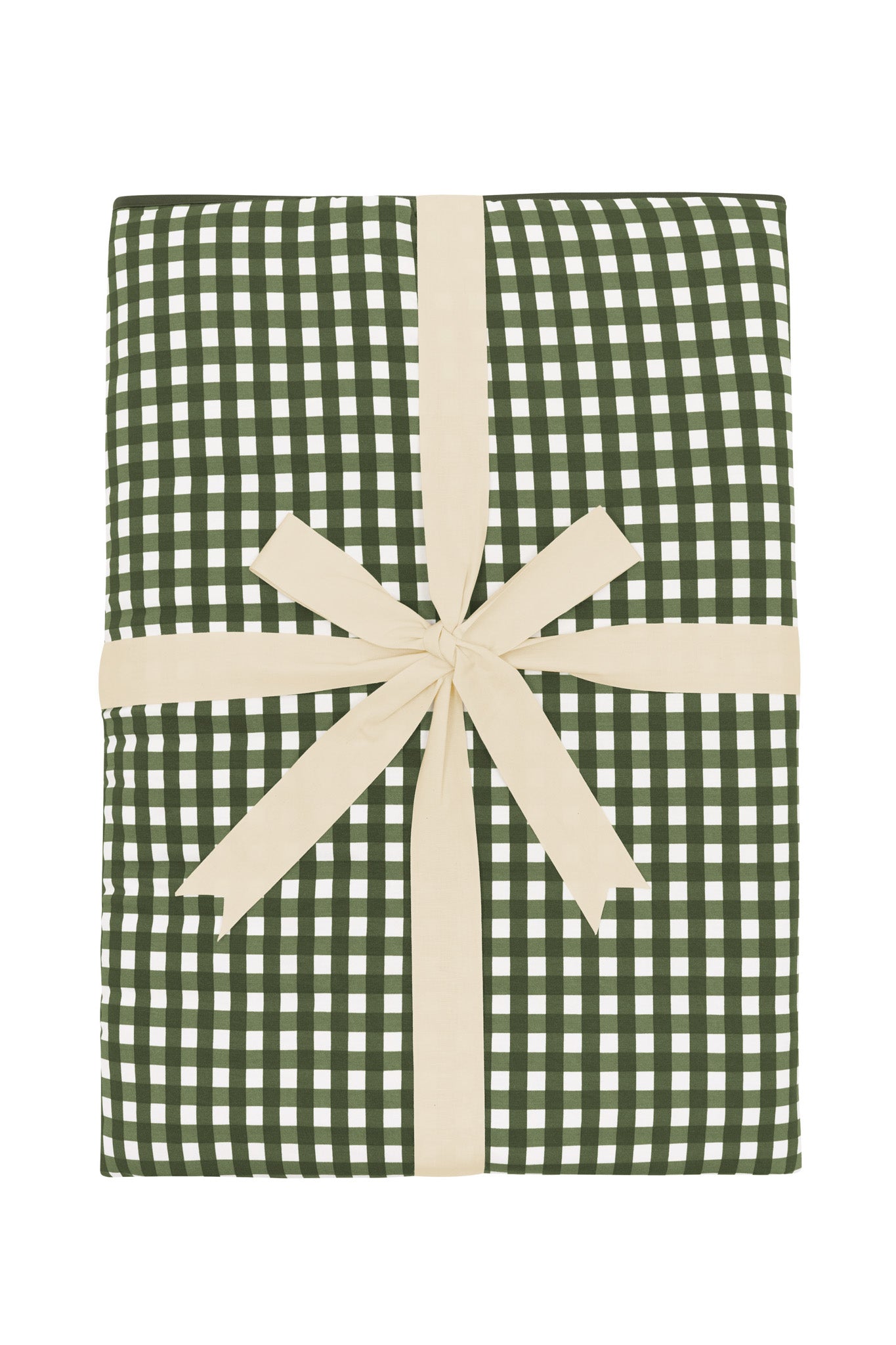 Product photo of the Bamboo Throw Blanket in Gingham Fir 2.5
