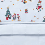 Front and back side of Youth Blanket in Mickey & Friends Christmas 2.5 print