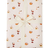 Youth Blanket in Pumpkin Spice Latte 2.5 print packed in ribbon on a white background