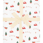 Product photo of the Bamboo Throw Blanket in Santa Sleigh 2.5