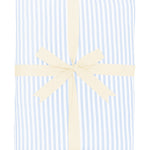 Throw Blanket in Small Mist Stripe 2.5 shown in its ribbon packaging
