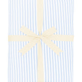 Throw Blanket in Small Mist Stripe 2.5 shown in its ribbon packaging