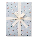 Youth Blanket in Mallard Duck 1.0 shown in its packaging shown tied in a linen bow