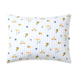 Standard pillow case in Amalfi Coast print on a white background