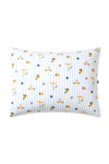 Standard pillow case in Amalfi Coast print on a white background