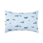 The back of the Standard Pillowcase in Take Off showing the envelope closure