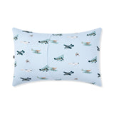 The back of the Standard Pillowcase in Take Off showing the envelope closure