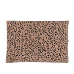 Flat lay of the Standard Pillow Case in Latte Leopard
