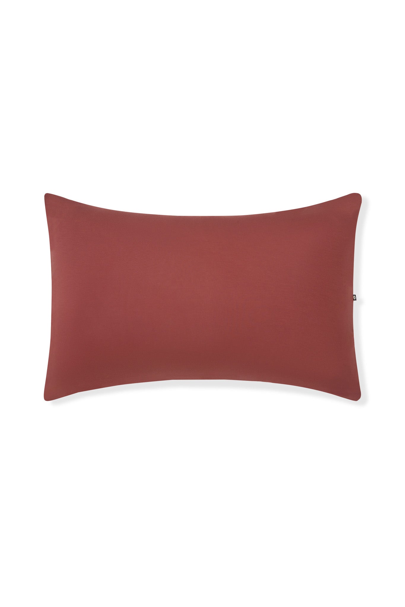 Front side of Standard Pillowcase in Ember on a white background
