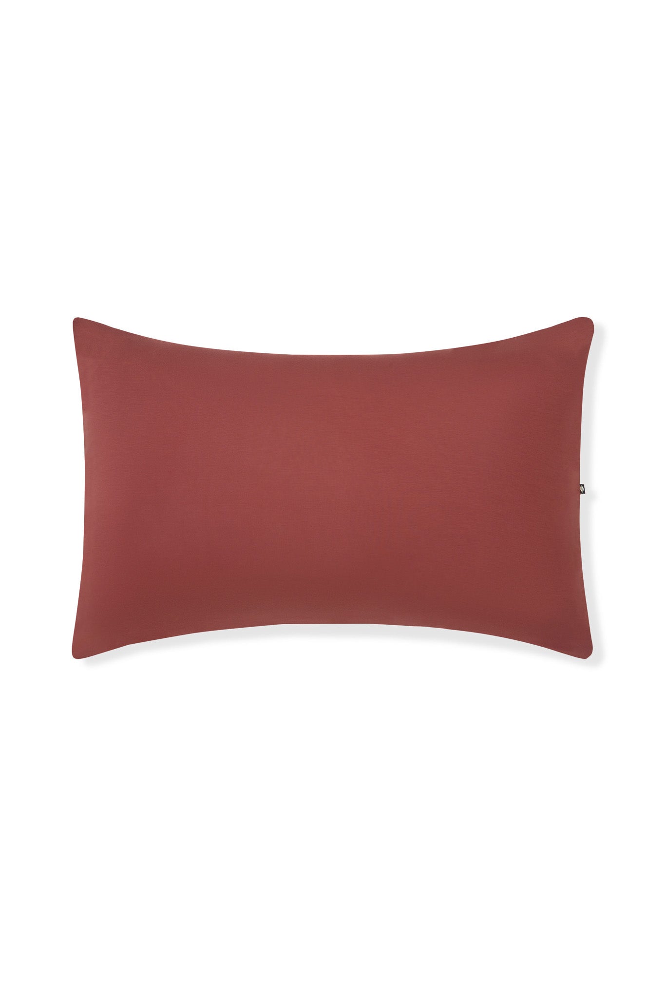 Front side of Standard Pillowcase in Ember on a white background