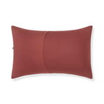 Back side of Standard Pillowcase in Ember on a white background