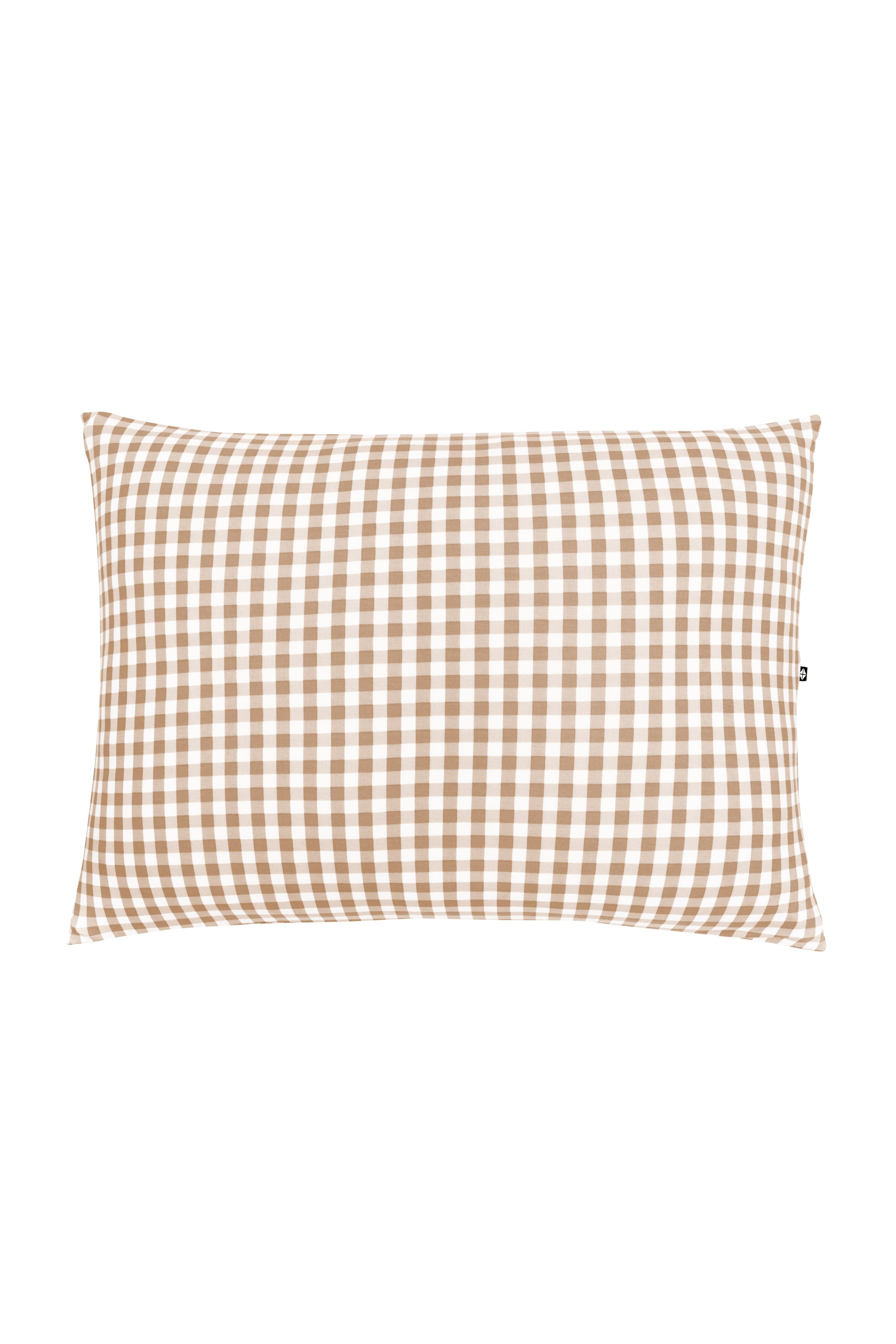 Product photo of the front of Standard Pillowcase in Gingham Bisque
