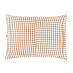 Product photo of the back of Standard Pillowcase in Gingham Bisque