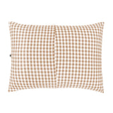 Product photo of the back of Standard Pillowcase in Gingham Bisque