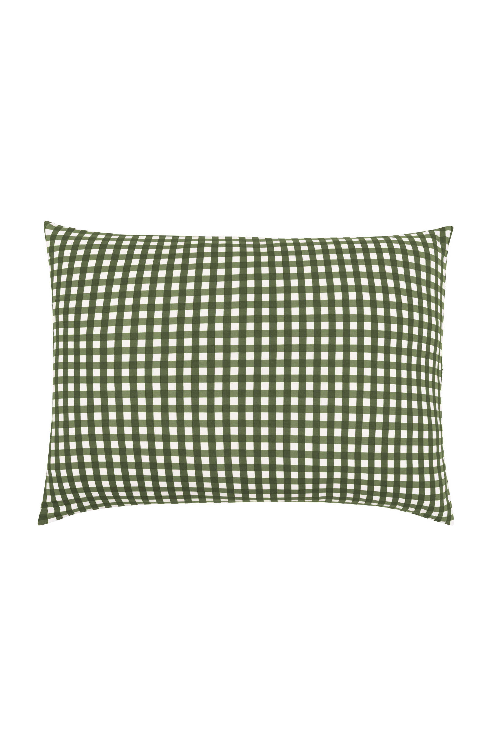 Product photo of front of Standard Pillowcase in Gingham Fir