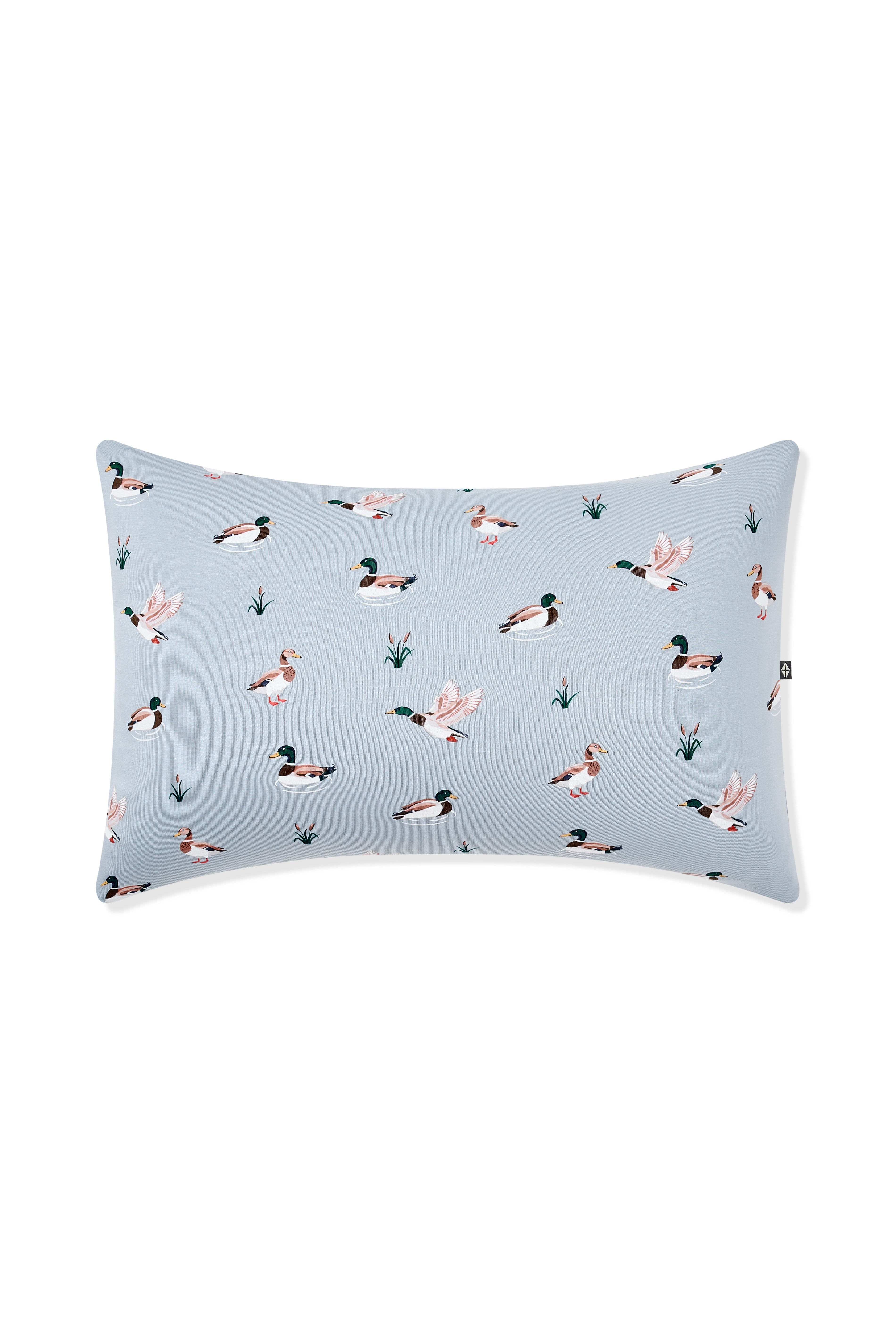 Front of the Standard Pillowcase in Mallard Duck