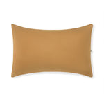 Front side of Standard Pillowcase in Ochre on a white background