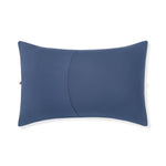 Back side of Standard Pillowcase in Oxford on a white background