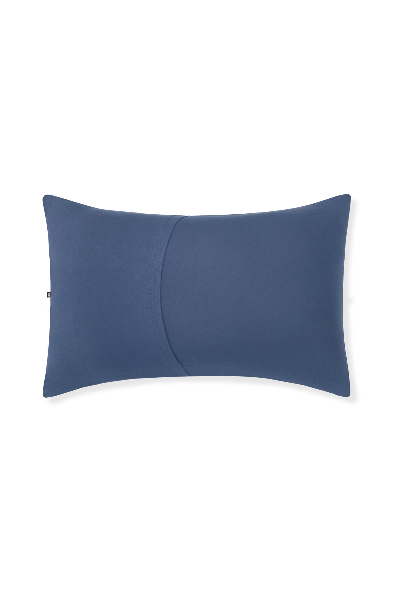 Back side of Standard Pillowcase in Oxford on a white background
