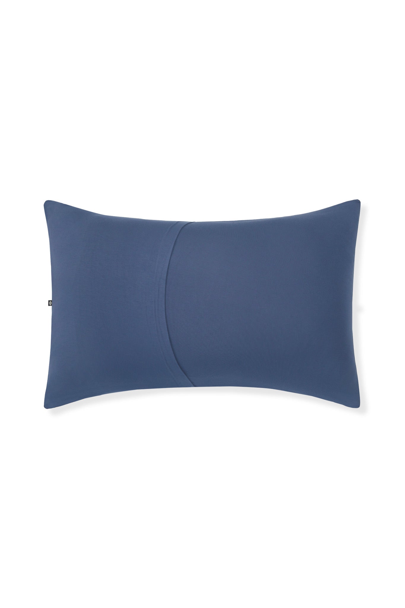Back side of Standard Pillowcase in Oxford on a white background