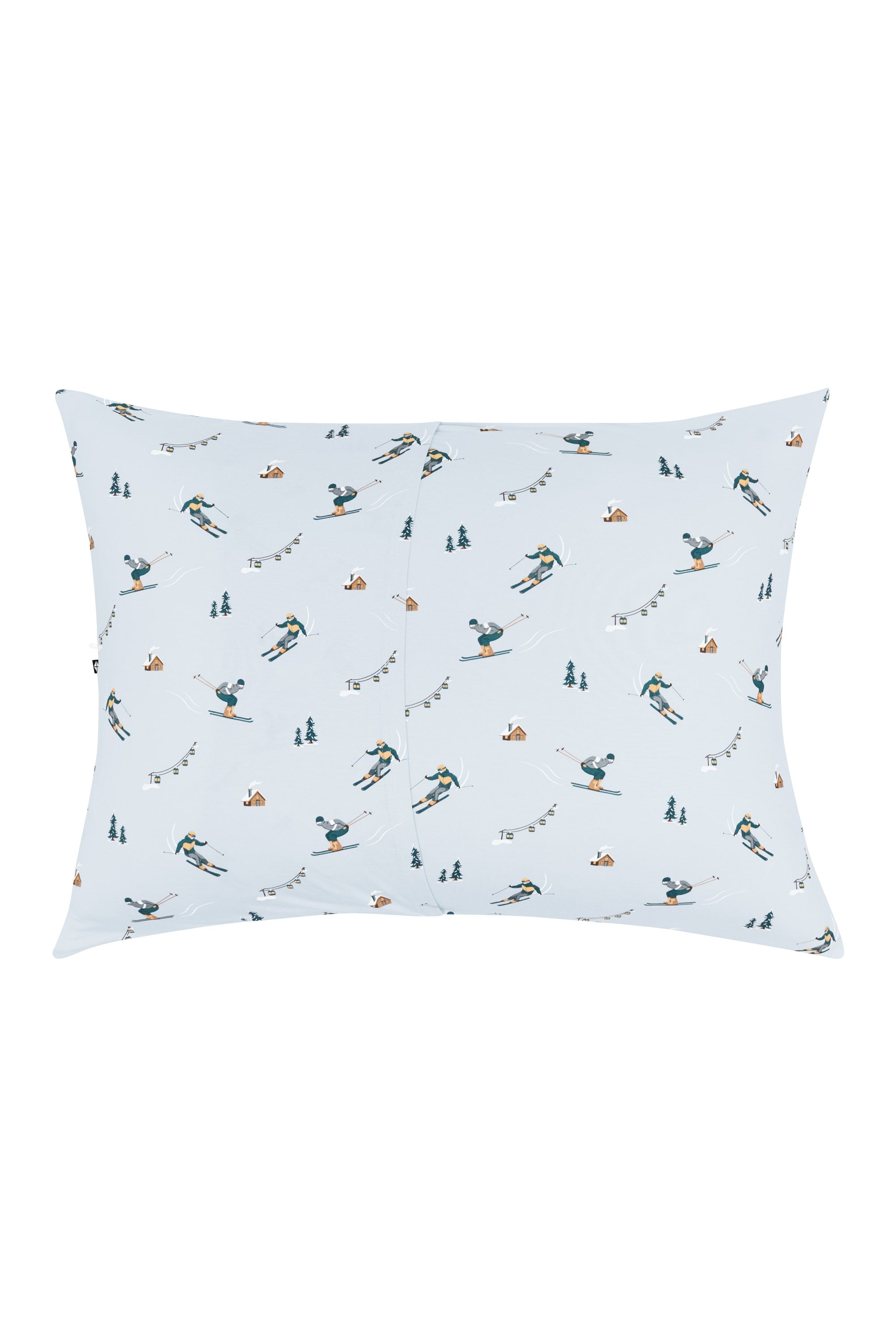 Product photo of the back of the Kyte Bamboo Standard Pillowcase in Ski