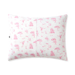 Back of the Bamboo Standard Pillowcase in Toile Ballet