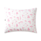 Back of the Bamboo Standard Pillowcase in Toile Ballet