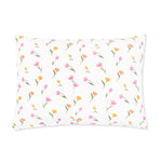 The back of the Standard Pillowcase in Tulip showing the envelope closure