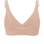 Back view of Women's Cross Front Bralette in Chai