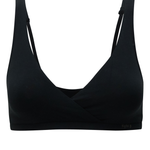 Front view of Women's Cross Front Bralette in Midnight