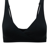 Front view of Women's Cross Front Bralette in Midnight