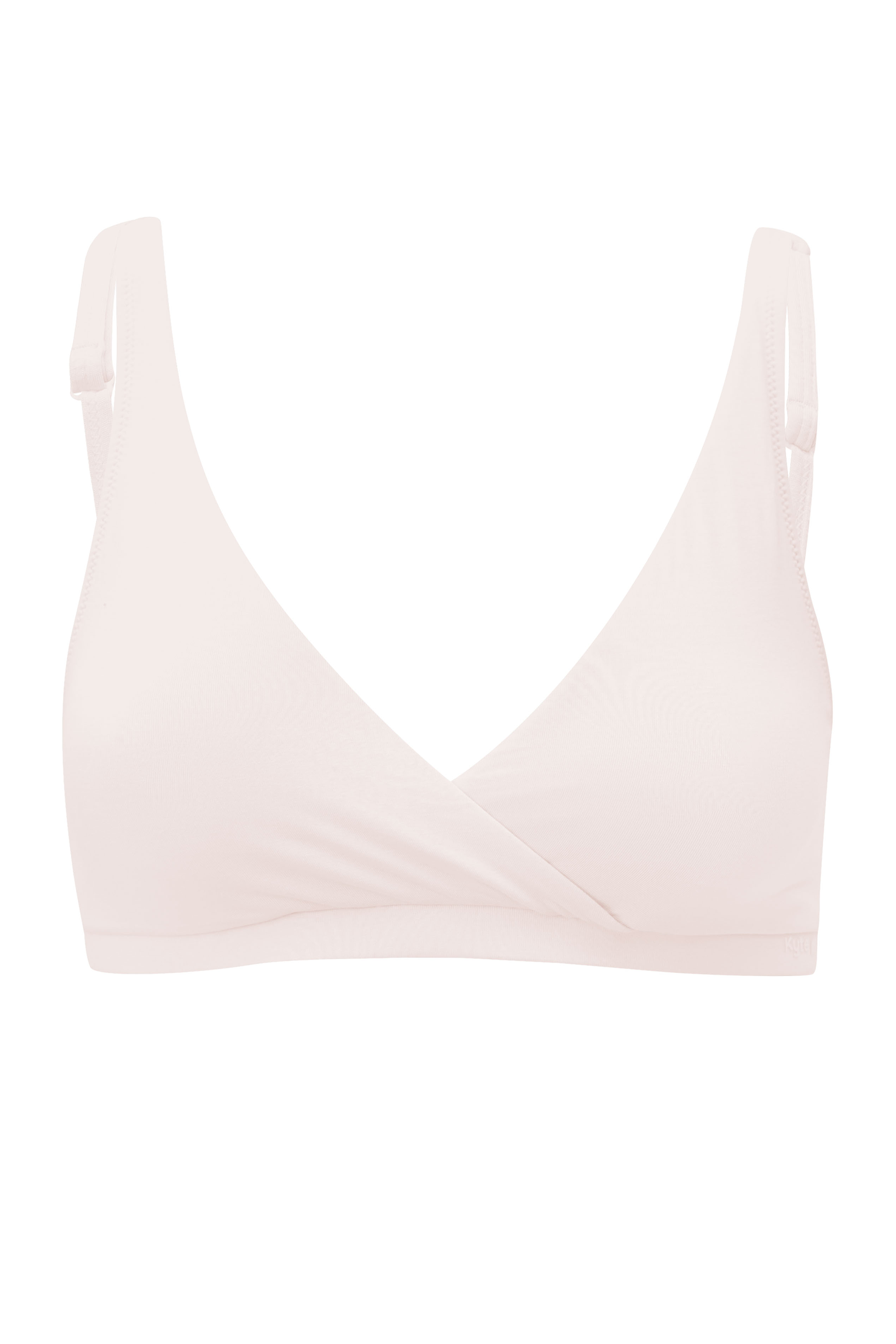Front of Women's Cross Front Bralette in Blonde