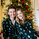 Men's Long Sleeve Pajama Set in Twinkle Tree