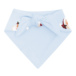 Product photo of the back of the tied up Dog Bandana in Vintage Santa