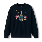 Women's Sweatshirt in Mickey & Friends Christmas on Ice color on a white background