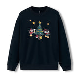 Women's Sweatshirt in Mickey & Friends Christmas on Ice color on a white background