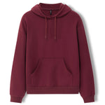Women's Hoodie in Burgundy color on a white background