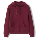Women's Hoodie in Burgundy color on a white background