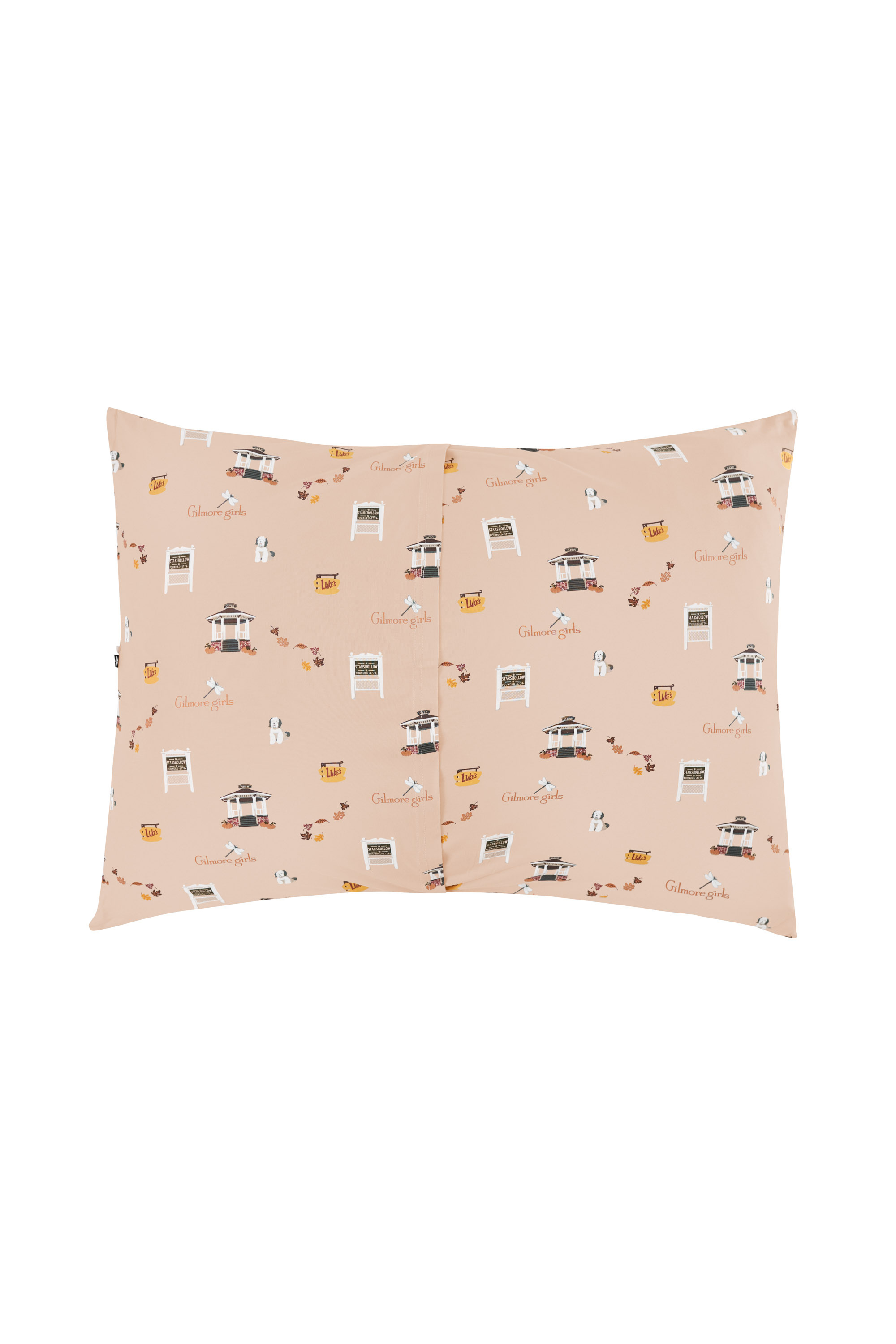 Product photo of the back of the Standard Pillowcase in Gilmore Girls