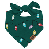 Product photo of the tied up Dog Bandana in Merry and Bright