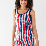 Woman modeling Women’s Tank Set in Liberty Rip Tide