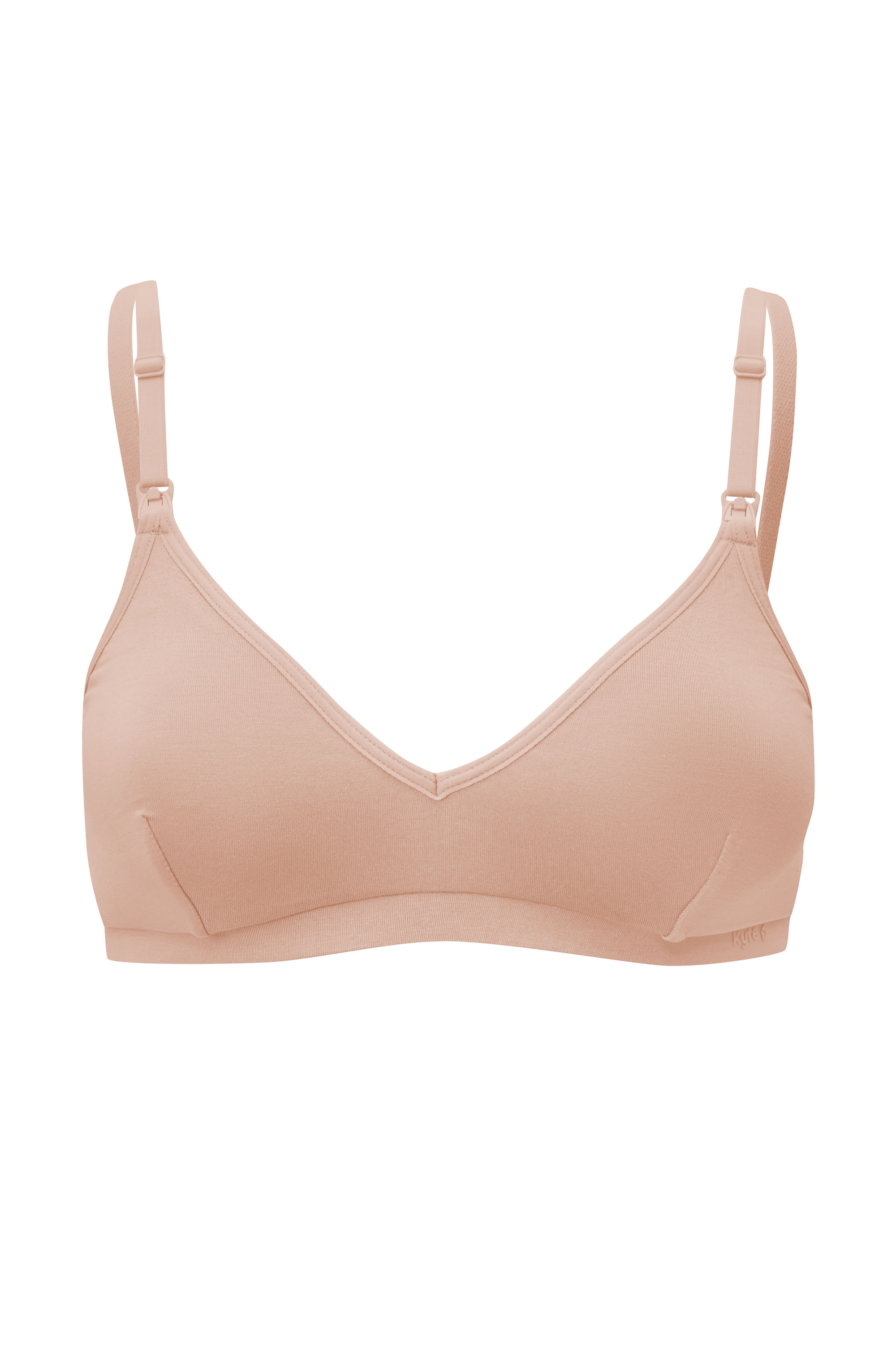 Front view of Women's Nursing Bra in Chai