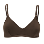 Front view of Women's Nursing Bra in Toffee
