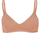 Front view of Women's Nursing Bra in Latte