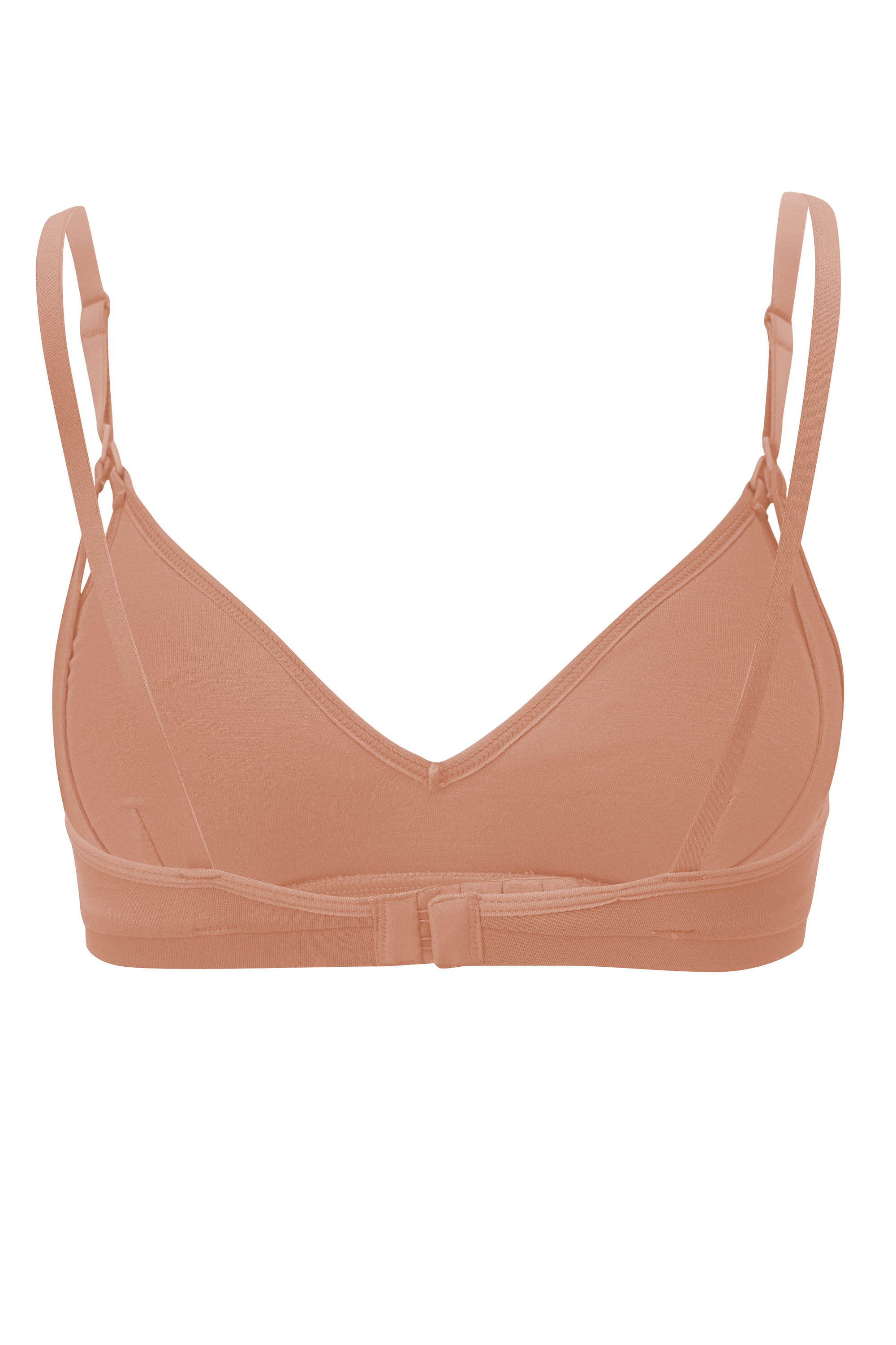 Back view of Women's Nursing Bra in Latte