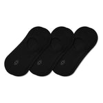Women's No Show Socks 3-Pack in Midnight laying flat on a white background.