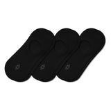 Women's No Show Socks 3-Pack in Midnight laying flat on a white background.