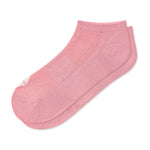 A single low-cut ankle sock in a soft, heathered light pink color, shown against a plain white background.