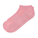 A single low-cut ankle sock in a soft, heathered light pink color, shown against a plain white background.